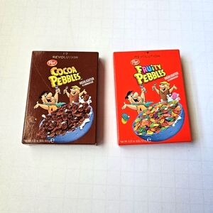 I heart revolution cocoa and fruity pebbles highlighters